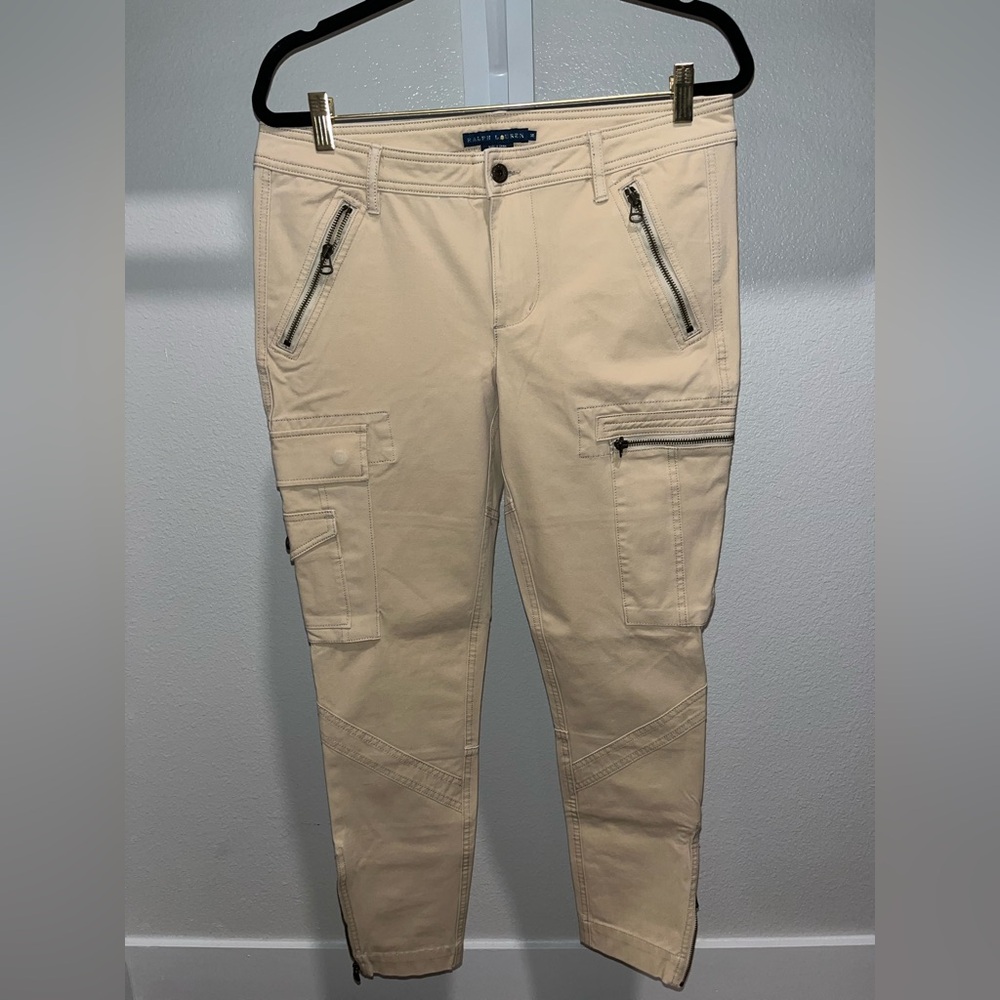 Women’s Beige Ralph Lauren Cargo Pants
